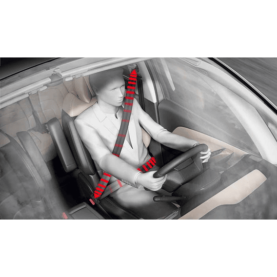 (Por Mayor) Cinturón De Seguridad Estándar 3 Puntas Universal Auto (Ajuste Manual, NO se Retrae al Desabrocharse)