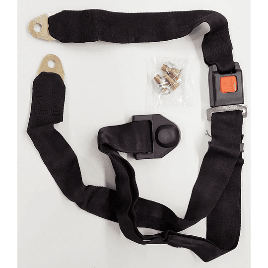 (Por Mayor) Cinturón De Seguridad Estándar 3 Puntas Universal Auto (Ajuste Manual, NO se Retrae al Desabrocharse)