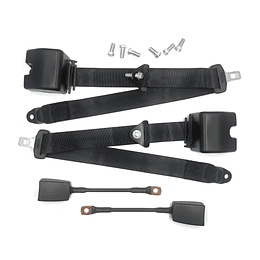 (Por Mayor) Par De Cinturones Seguridad Retráctil 3 Puntos Universal Auto Con Bloqueo de Retención o Emergencia