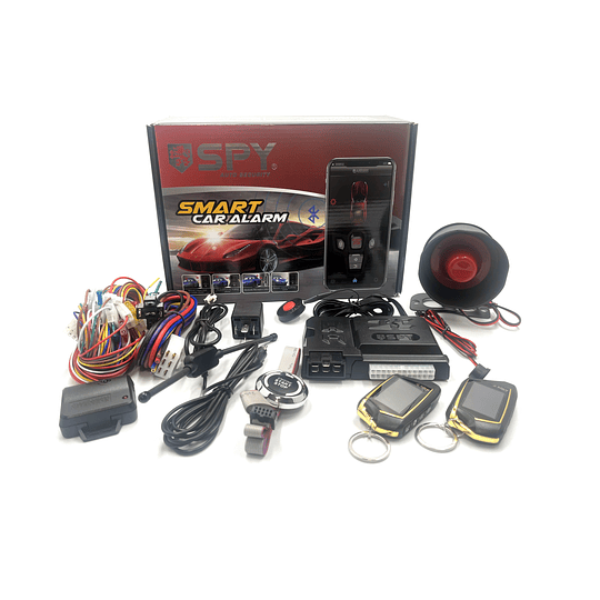 (Por Mayor) Alarma 2 Way Anti Robo C/Botón Start, Partida Remota, Bluetooth PKE, Control Beeper (Vibra y Suena)