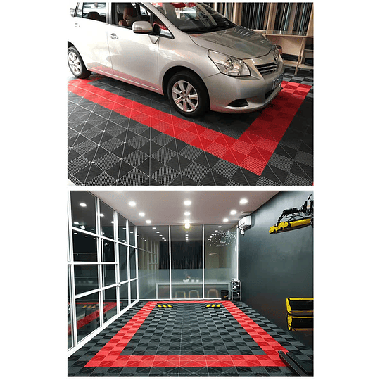 Borde Rampa Subida/Bajada De Autos Para Pisos Baldosas Encastrables De Garajes Autolavado Talleres Detailing Showroom