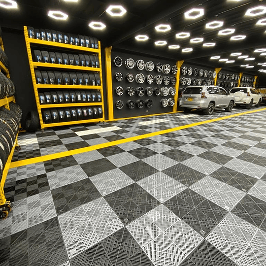 Complemento Esquina Para Pisos Baldosas Encastrables Para Garajes Autolavado Talleres Detailing Showroom