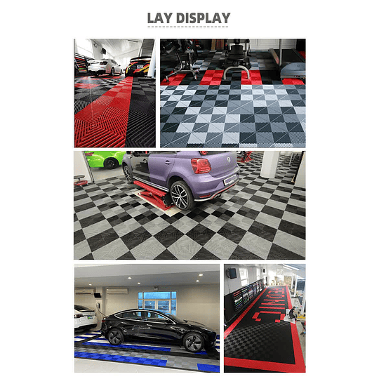 Complemento Esquina Para Pisos Baldosas Encastrables Para Garajes Autolavado Talleres Detailing Showroom