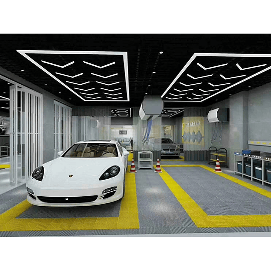 Complemento Esquina Para Pisos Baldosas Encastrables Para Garajes Autolavado Talleres Detailing Showroom