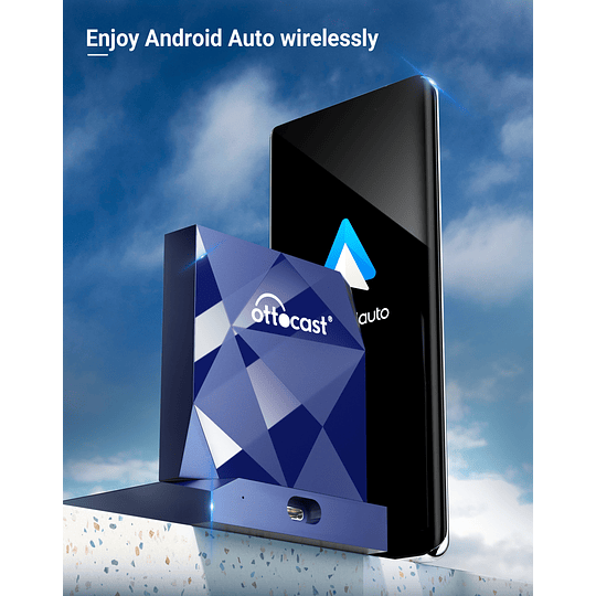 A2 AIR Adaptador Interfaz Convertidor Android Auto De Cable USB a Conexión Inalámbrica ¡YA NO MÁS CABLES!