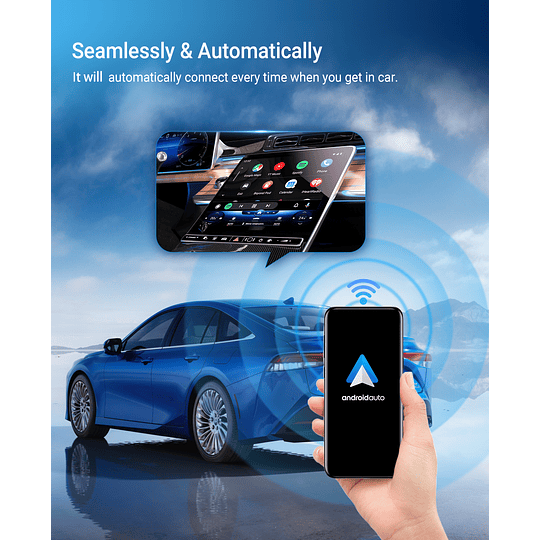 A2 AIR Adaptador Interfaz Convertidor Android Auto De Cable USB a Conexión Inalámbrica ¡YA NO MÁS CABLES!