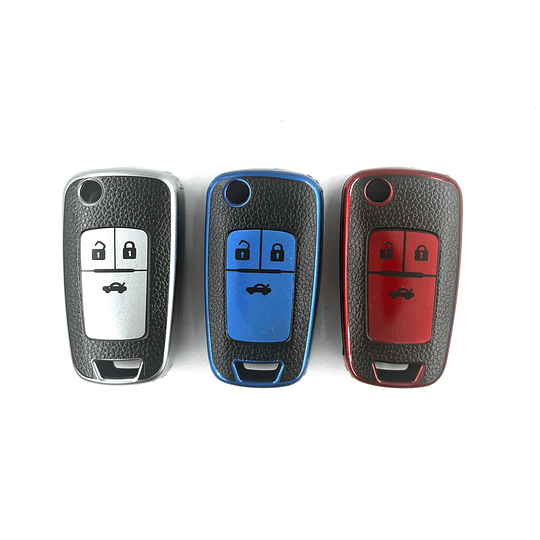 Funda Protector Tpu Calce Perfecto CHEVROLET 3 BOTONES Control Remoto Smart Key Llave Navaja Auto