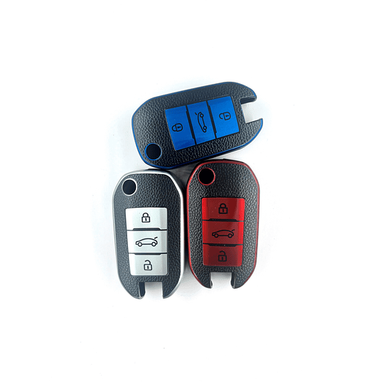 Funda Protector Tpu Calce Perfecto PEUGEOT 3 BOTONES Control Remoto Smart Key Llave Navaja Auto