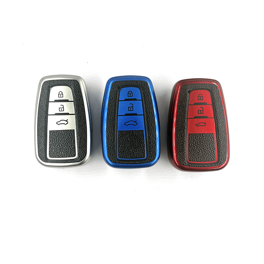 Funda Protector Tpu Calce Perfecto TOYOTA 3 BOTONES Control Remoto Smart Key Llave Auto
