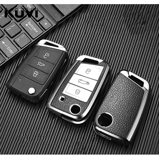 Funda Protector Tpu Calce Perfecto VOLKSWAGEN 3 BOTONES Control Remoto Smart Key Llave Navaja Auto