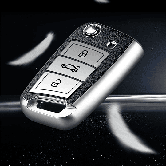 Funda Protector Tpu Calce Perfecto VOLKSWAGEN 3 BOTONES Control Remoto Smart Key Llave Navaja Auto