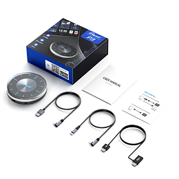 OTTOAIBOX P3 Upgrade Multimedia Todo En Uno Con Carplay Y Android Auto Inalámbrico YouTube Netflix Directv Hbo Disney+ Instagram TikTok 8+128Gb 8 Núcleos