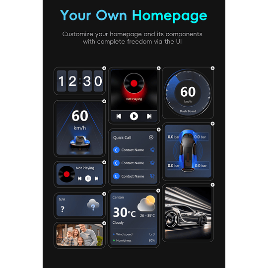 OTTOAIBOX P3 Upgrade Multimedia Todo En Uno Con Carplay Y Android Auto Inalámbrico YouTube Netflix Directv Hbo Disney+ Instagram TikTok 8+128Gb 8 Núcleos