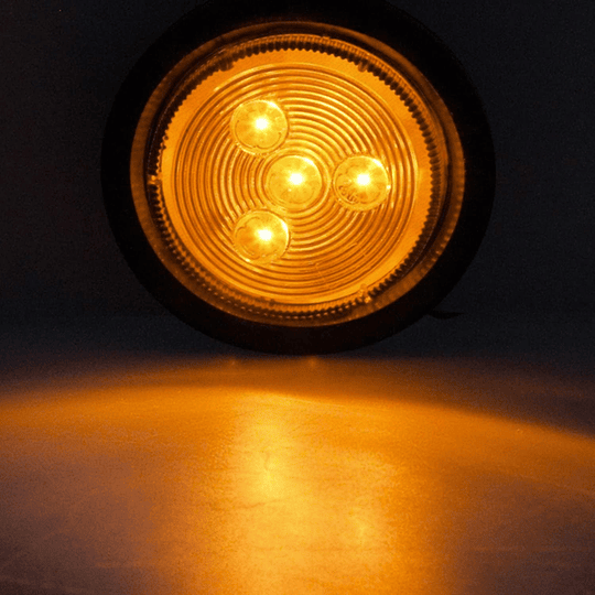 Foco Luz Led SMD 2 1/2 Pulg Indicador Lateral Posición Camión Rampla Rojo Ámbar Blanco Bi-Voltaje 12V-24V