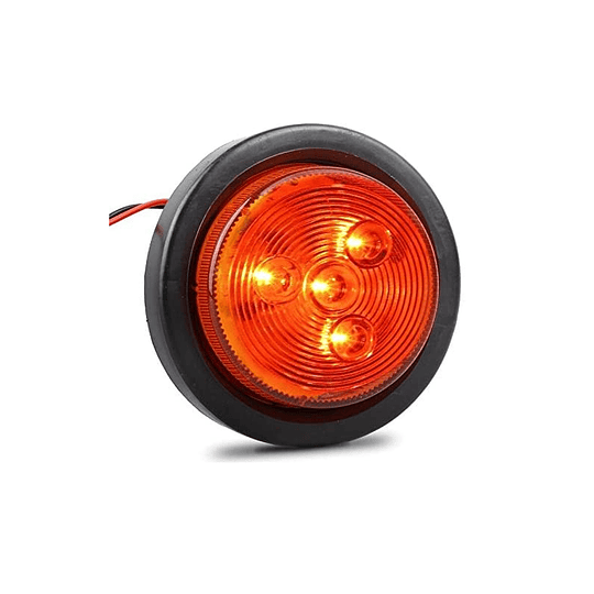 Foco Luz Led SMD 2 1/2 Pulg Indicador Lateral Posición Camión Rampla Rojo Ámbar Blanco Bi-Voltaje 12V-24V