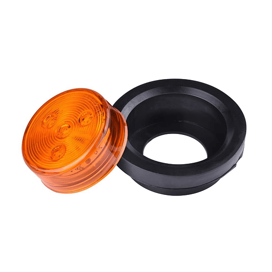 Foco Luz Led SMD 2 1/2 Pulg Indicador Lateral Posición Camión Rampla Rojo Ámbar Blanco Bi-Voltaje 12V-24V