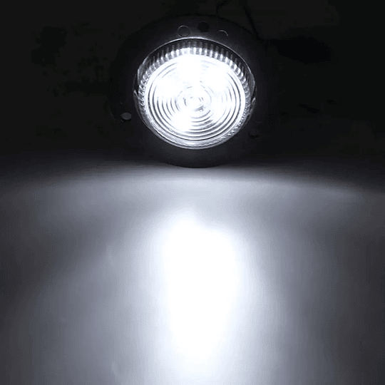 Foco Luz Led SMD 2 1/2 Pulg Indicador Lateral Posición Camión Rampla Rojo Ámbar Blanco Bi-Voltaje 12V-24V