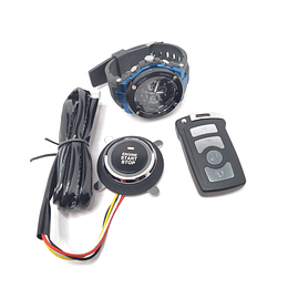 Kit Alarma Auto PKE (4 en 1) Encendido/Apagado Por Botón Start Stop, Control, Reloj Y App Bluetooth (Funcion Antiportonazo)