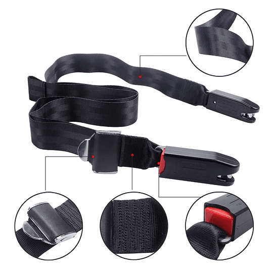 Sujetador Correa Cinturón Seguridad De Anclaje y Fijación Isofix Para Silla de Bebé Auto Camioneta