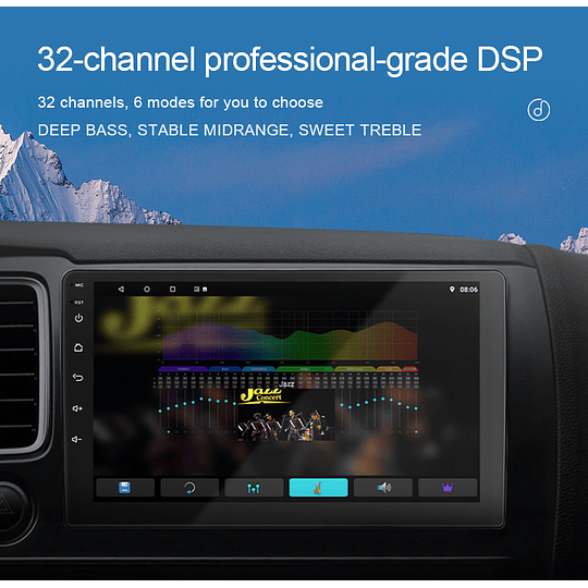 Radio Android 9 Pulgadas 2+32gb Memoria CPU 4 Núcleos Carplay Android Auto Inalámbrico Ecualizador DSP Pantalla IPS
