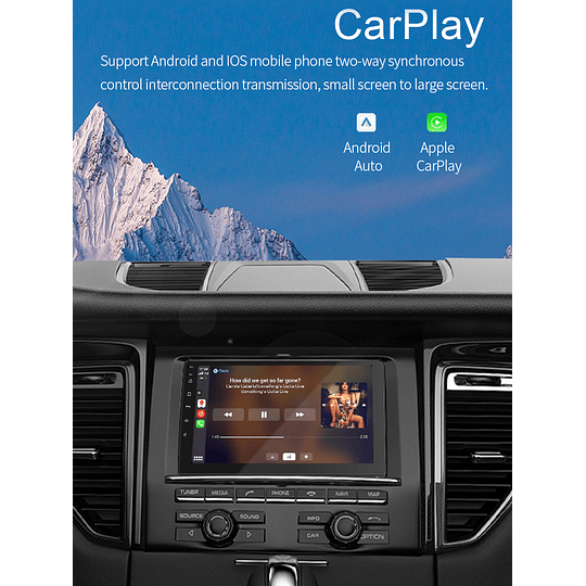 Radio Android 9 Pulgadas 2+32gb Memoria CPU 4 Núcleos Carplay Android Auto Inalámbrico Ecualizador DSP Pantalla IPS