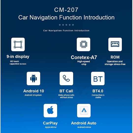 Radio Android 9 Pulgadas 2+32gb Memoria CPU 4 Núcleos Carplay Android Auto Inalámbrico Ecualizador DSP Pantalla IPS