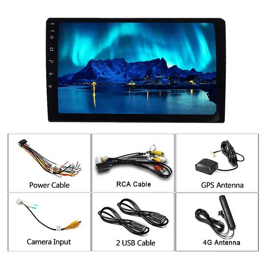 Pantalla Radio Android 9 Pulg. 2+32gb Memoria CPU de 8 Núcleos Carplay Android Auto Inalámbrico DSP IPS