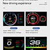 F9 Medidor Pantalla Monitor Inteligente Velocímetro RPM Digital HUD (OBD2) Computador a Bordo de Viaje