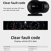 F9 Medidor Pantalla Monitor Inteligente Velocímetro RPM Digital HUD (OBD2) Computador a Bordo de Viaje