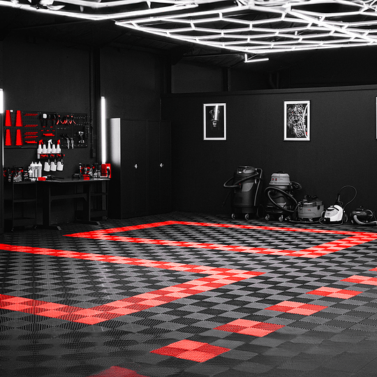 Luces Led Luminaria Techo (15 Hexágonos + Rectángulo) 4.8mx2.4m Talleres Detailing Barbería Locales Oficinas Tiendas Garaje