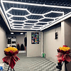 Luces Led Luminaria Techo (15 Hexágonos + Rectángulo) 4.8mx2.4m Talleres Detailing Barbería Locales Oficinas Tiendas Garaje