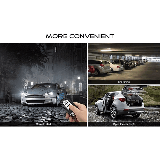 Kit Alarma Con Botón Start Stop, Función PKE, Encendido/Apagado Remoto a Distancia, App Bluetooth Y Antiportonazo de Presencia Incluido