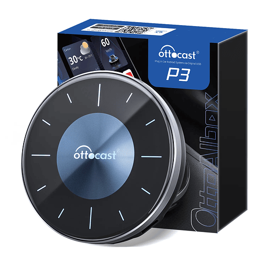 (Por Mayor) OTTOAIBOX P3 Upgrade Multimedia Carplay Y Android Auto Inalámbrico YouTube Netflix Directv Hbo Disney+ Instagram TikTok 8+128Gb 8 Núcleos