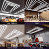 Luces Led Luminaria Techo (Square Light) 4.8mx2.4m Talleres Detailing Barbería Locales Oficinas Tiendas Garaje