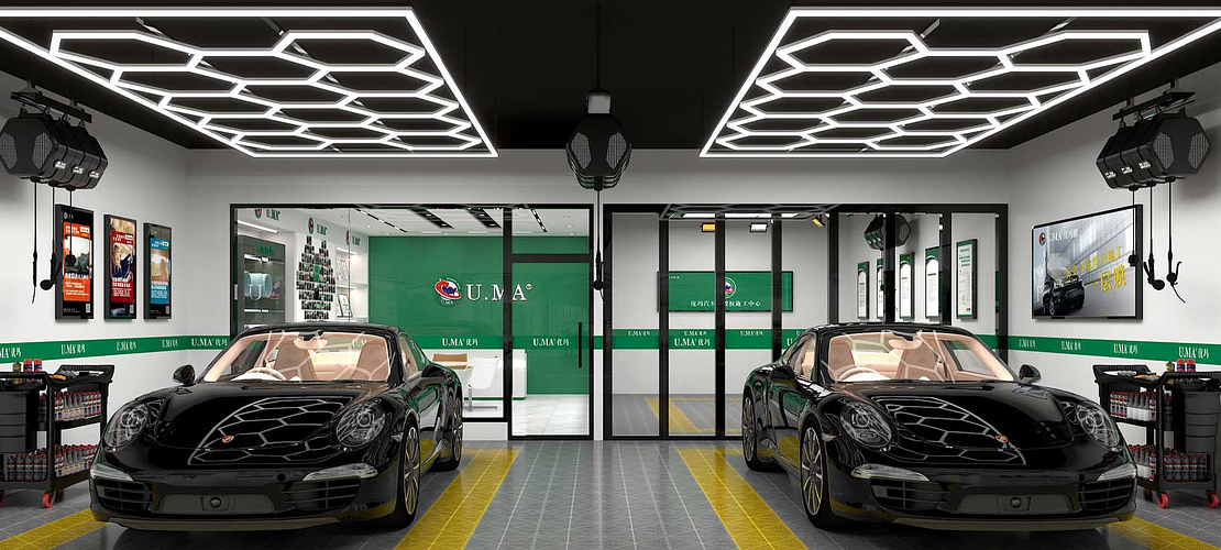 Pisos Encastrables/Luz Techo Hexagonal