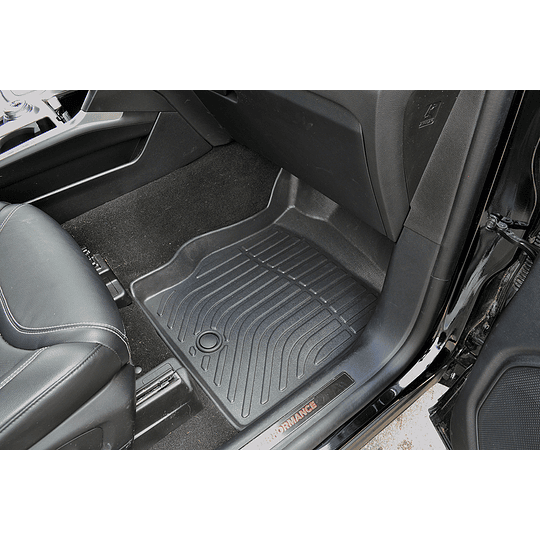 (Ford Explorer 2020+) Pisos Rígidos Calce Perfecto Tipo Bandeja Antiderrame (1era+2da+3era Fila de Asientos)
