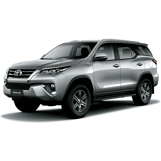 (Toyota Fortuner 2016-2025+) Pisos Rígidos Calce Perfecto Tipo Bandeja Antiderrame (1era+2da+3era Fila de Asientos)