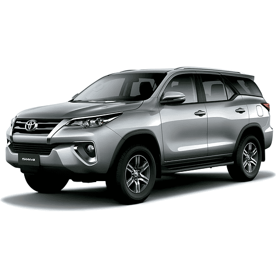 (Toyota Fortuner 2016-2024) Pisos Rígidos Calce Perfecto Tipo Bandeja Antiderrame (1era+2da+3era Fila de Asientos)