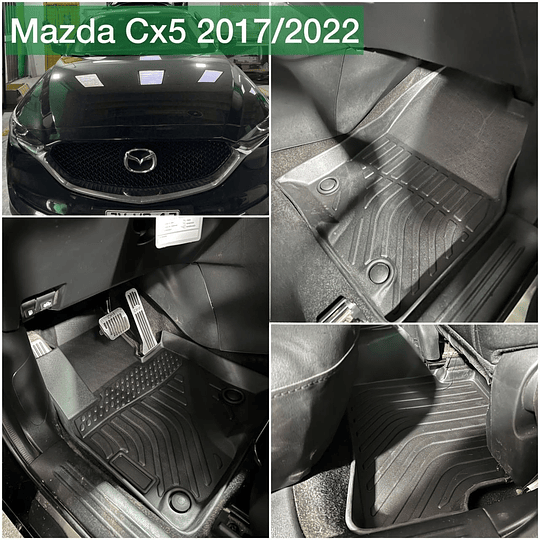 (Mazda CX5 2012-2025+) Pisos Rígidos Calce Perfecto Tipo Bandeja Antiderrame