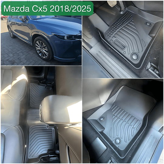 (Mazda CX5 2012-2025+) Pisos Rígidos Calce Perfecto Tipo Bandeja Antiderrame