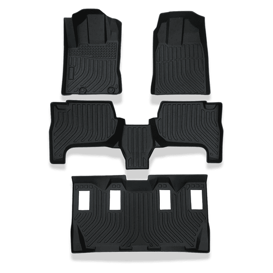 (Toyota Rush 2018-2024) Pisos Rígidos Calce Perfecto Tipo Bandeja Antiderrame (1era+2da+3era Fila de Asientos)