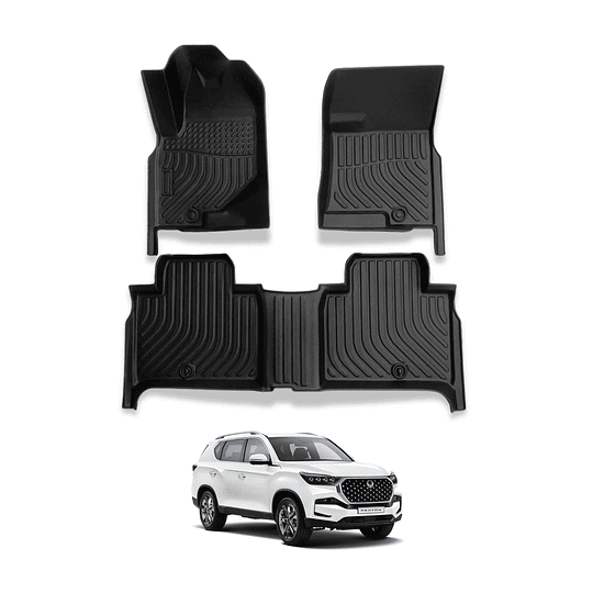 (Ssangyong Rexton 2018-2025+) Pisos Rígidos Calce Perfecto Tipo Bandeja Antiderrame