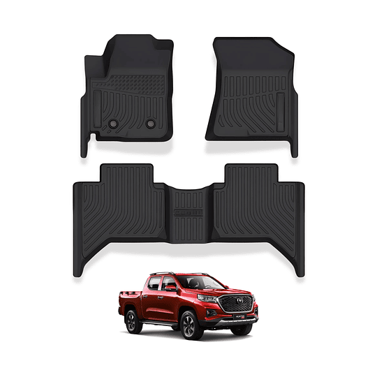 (Changan Hunter 2020-2025+) Pisos Rígidos Calce Perfecto Tipo Bandeja Antiderrame