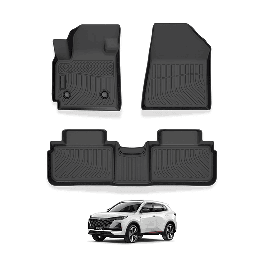 (Changan CS55 Plus 2020-2025+) Pisos Rígidos Calce Perfecto Tipo Bandeja Antiderrame