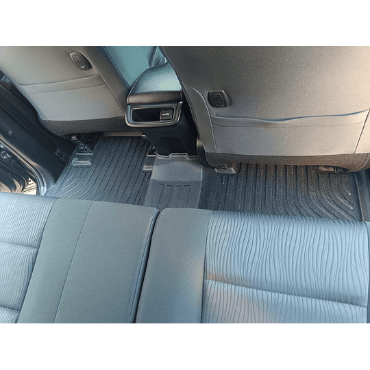 (Toyota Fortuner 2016-2025+) Pisos Rígidos Calce Perfecto Tipo Bandeja Antiderrame (1era+2da+3era Fila de Asientos)