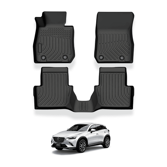 (Mazda CX3 del 2016 al 2025+) Pisos Rígidos Calce Perfecto Tipo Bandeja Antiderrame