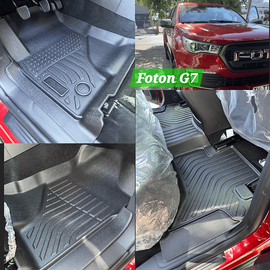 (Foton G7 2022-2025+) Pisos Rígidos Calce Perfecto Tipo Bandeja Antiderrame