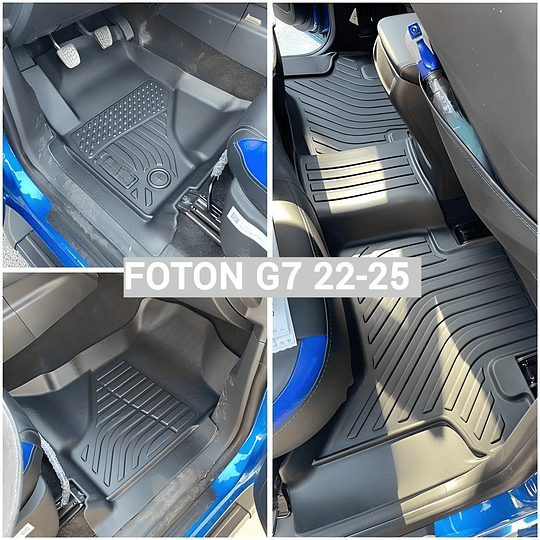 (Foton G7 2022-2025+) Pisos Rígidos Calce Perfecto Tipo Bandeja Antiderrame