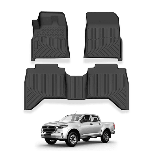 (Mazda BT50 2022+) Pisos Rígidos Calce Perfecto Tipo Bandeja Antiderrame