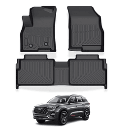 (Chery Tiggo 7 PRO Y 7 PRO MAX 2021-2025+) Pisos Rígidos Calce Perfecto Tipo Bandeja Antiderrame